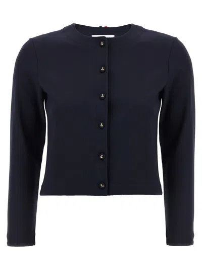 Thom Browne 'ancora' Cardigan In Blue