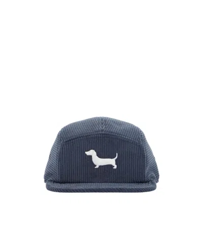 Thom Browne Animal Pattern Hat In Blue
