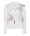 Thom Browne Argyle-intarsia Cashmere Jumper In White