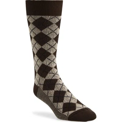 Thom Browne Argyle Jacquard Mid Calf Socks