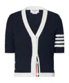 Thom Browne Argyle-knit Cardigan In Multi