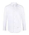 Thom Browne Long-sleeve Button-down Oxford Shirt In White