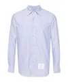 Thom Browne Armband-embellished Cotton Shirt In Blue