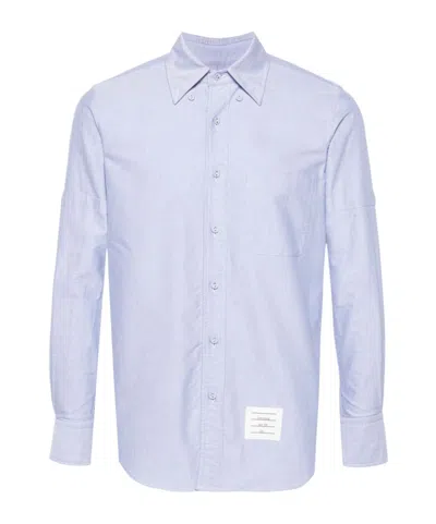 THOM BROWNE THOM BROWNE RWB STRIPED LONG-SLEEVED SHIRT