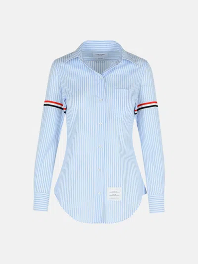 Thom Browne 'armband' Light Blue Cotton Shirt