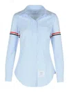 Thom Browne 'armband' Light Blue Cotton Shirt In Light Blue