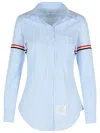 Thom Browne 'armband' Light Blue Cotton Shirt