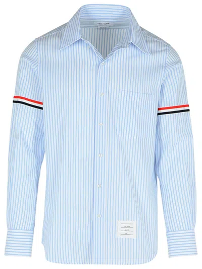 Thom Browne Armband Light Blue Cotton Shirt