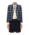 Thom Browne Navy Armband Blazer In Black