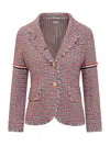 Thom Browne Checked Single In Red