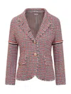 Thom Browne Checked Single In Red