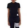 Thom Browne Asymmetric Hem T-shirt In Blue