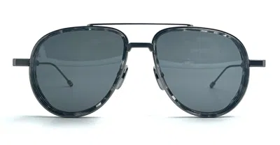THOM BROWNE AVIATOR - GREY TORTOISE SUNGLASSES