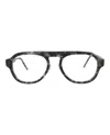 Thom Browne Aviator-frame Acetate Optical Frames In Black