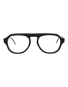 Thom Browne Aviator-frame Acetate Optical Frames Eyeglass Frame Multicolored Size 52 Acetate In Black