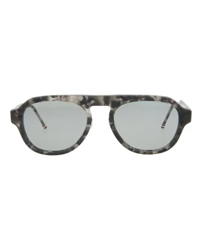 Thom Browne Aviator-frame Acetate Sunglasses In Grey