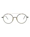 Thom Browne Aviator-style Metal Optical Frames Eyeglass Frame Blue Size 50 Metal In Multi