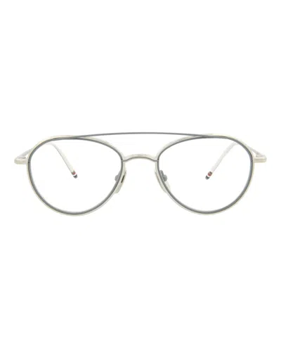 THOM BROWNE AVIATOR-FRAME METAL OPTICAL FRAMES