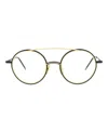 Thom Browne Aviator-style Metal Optical Frames Eyeglass Frame Blue Size 50 Metal In Multi