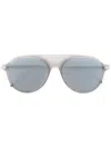 Thom Browne Aviator Sunglasses In Blue