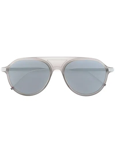 Thom Browne Aviator Sunglasses In Blue