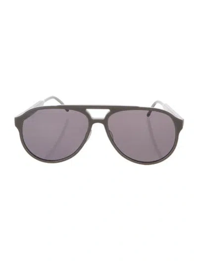 Pre-owned Thom Browne Aviator Tinted Sunglasses In Gray