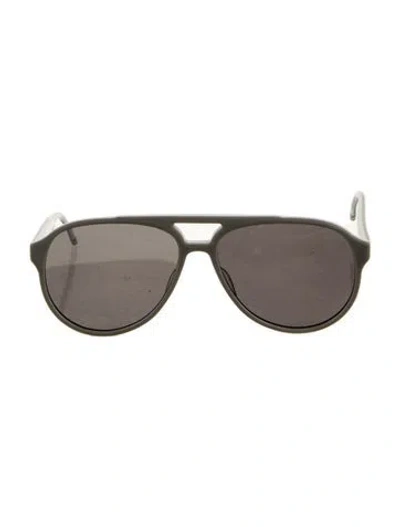 Pre-owned Thom Browne Aviator Tinted Sunglasses W/ Tags In Gray