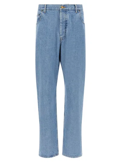 Thom Browne Back Martingale Jeans In Blue