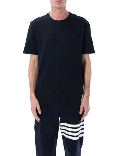 Thom Browne Back Stripe T-shirt In Black