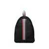 Thom Browne Black Rwb Stripe Backpack