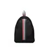 Thom Browne Black Rwb Stripe Backpack