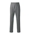Thom Browne Backstrap Cropped Tailored Trousers In Black