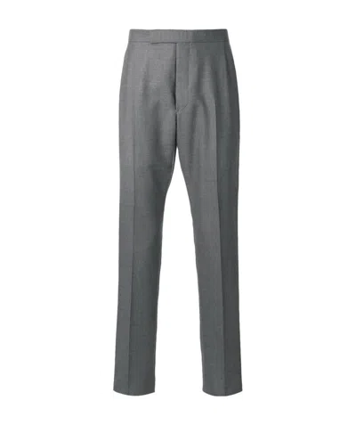 Thom Browne Backstrap Cropped Tailored Trousers In Black