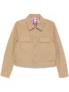 Thom Browne Khaki Backstrap Utility Jacket