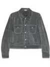Thom Browne Backstrap Utility Jacket Contrast Stitching In Gray