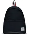 Thom Browne Black Poly Twill Multipocket Backpack In Black