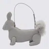Thom Browne Grey Leather Rabbit Top Handle Bag