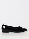 Thom Browne Black Soft Patent Opera Ballerina Flats In Black
