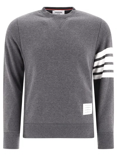 Thom Browne " Bar" Sweatshirt In Gray