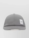 THOM BROWNE BASEBALL CAP WITH CURVED VISOR AND VENTILATION HOLES