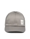 THOM BROWNE BASEBALL CAP WITH LOGO PATCH