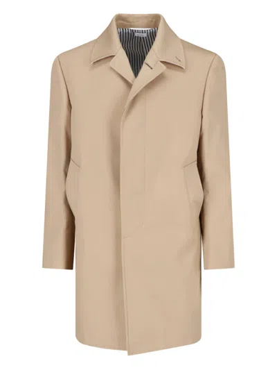 Thom Browne Beige Mackintosh Bal Cotton Jacket In Multi