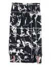 Thom Browne Below-knee Dropped-back Pleated Skirt