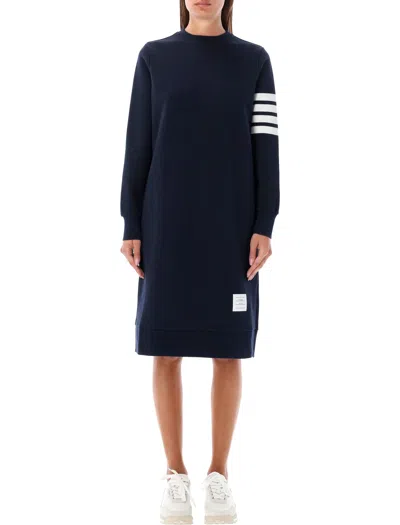 THOM BROWNE BELOW KNEE SWEATER DRESS