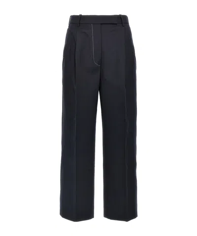 Thom Browne Belt-loop Casual Pants In Blue