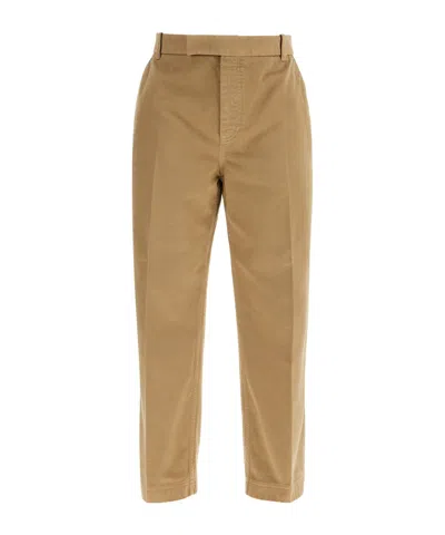 Thom Browne Belt-loop Casual Pants In Green