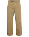 Thom Browne Cotton Twill Chino Trouser In Green