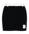 Thom Browne Women's Logo Patch Short Skirt In Black