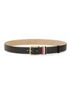 Thom Browne Belt With Rwb Loop In Black
