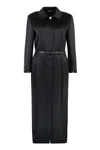 Thom Browne Belted Shirtdress In Black